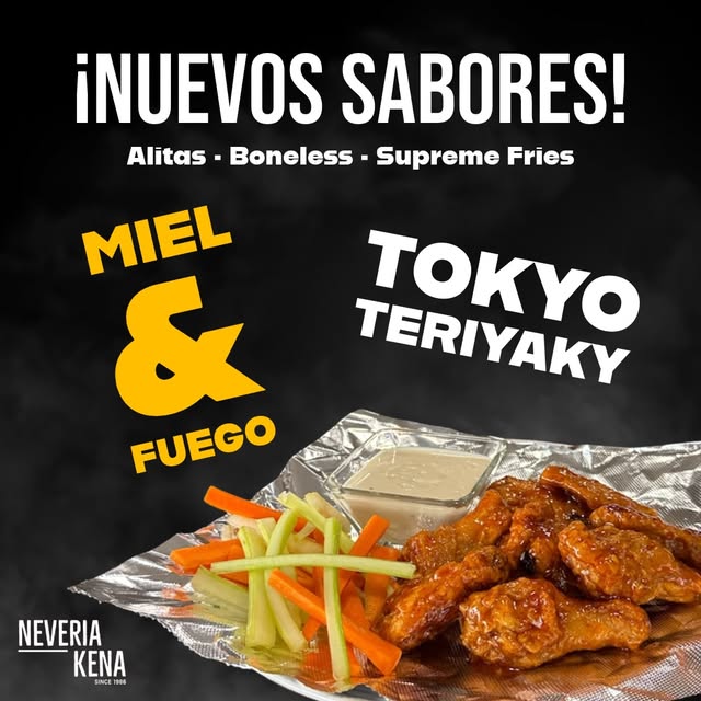 Nuevos sabores de alitas: Miel & Fuego y Tokyo Teriyaky